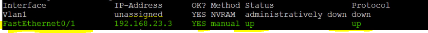 IP Address on Routed Interface