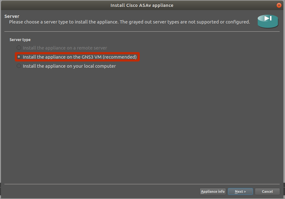 Configure Cisco ASAv on GNS3 for Hands-labs