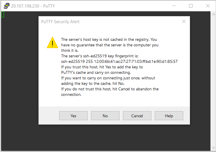 ssh to vm with privake key